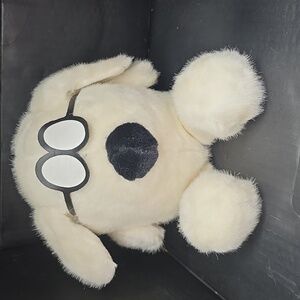 Commonwealth Dilbert Dogbert Fluffy 7" Plush Stuffed Animal Plastic Glasses Vtg